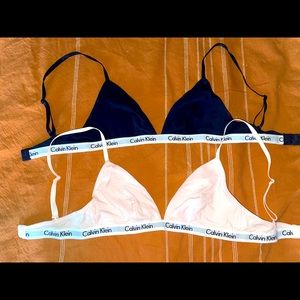 2 Calvin Klein lounge bras